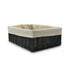Homesmiths Small Storage Basket Grey With Liner 28 x 20 x 10 cm