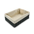 Homesmiths Small Storage Basket Grey With Liner 28 x 20 x 10 cm