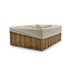 Homesmiths Medium Storage Basket Natural With Liner 32 x 24 x 12 cm