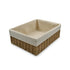 Homesmiths Large Storage Basket Natural with Liner 36 x 27 x 13 cm