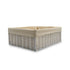 Homesmiths Large Storage Basket White With Liner 36 x 27 x 13 cm