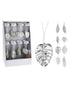 Homesmiths Hang Deco Leaf Silver 9Cm Assorted 1 Piece