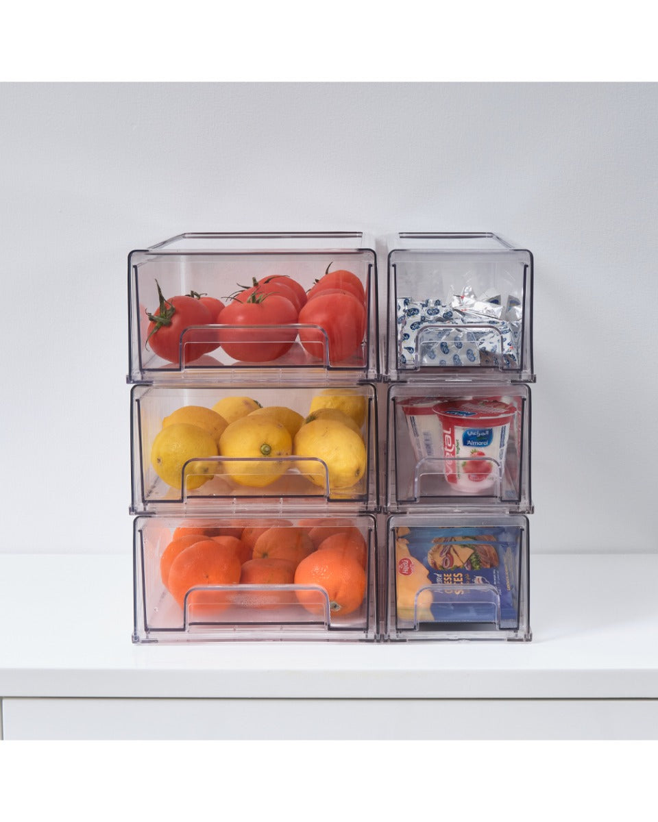 Homesmiths Stackable Storage Drawer Clear 33.7 x 12 x 11 cm