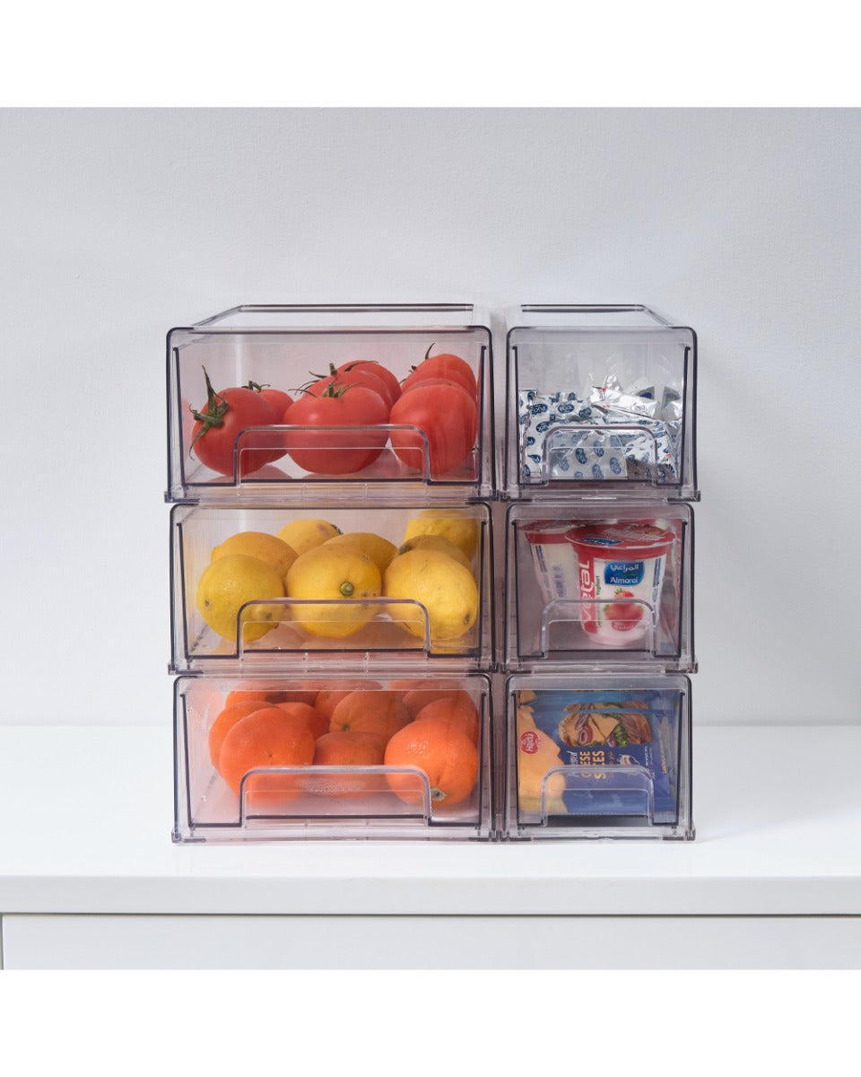 Homesmiths Stackable Storage Drawer Clear 33.7 x 21 x 11 cm
