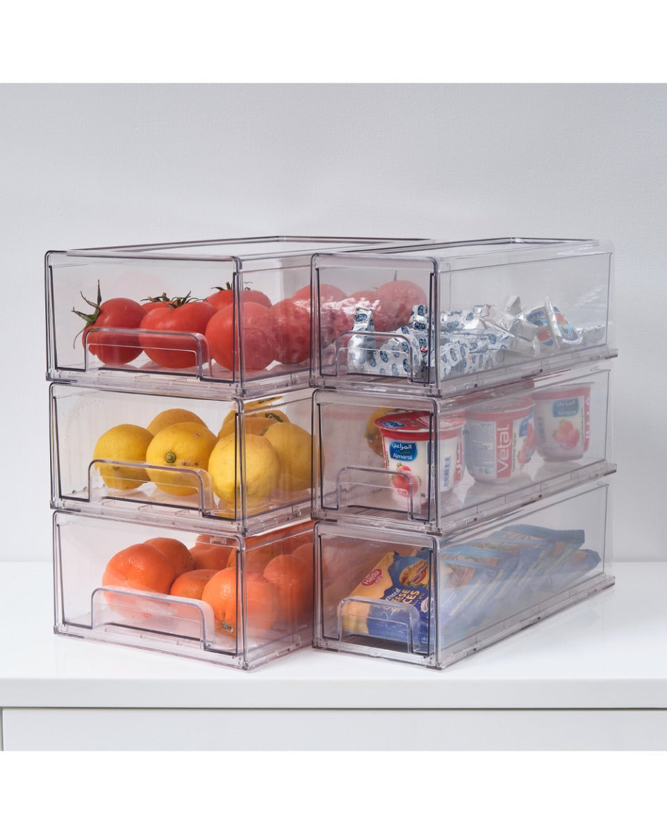 Homesmiths Stackable Storage Drawer Clear 33.7 x 21 x 11 cm
