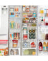iDesign Narrow Divided Freezer Bin Clear