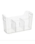 iDesign Narrow Divided Freezer Bin Clear