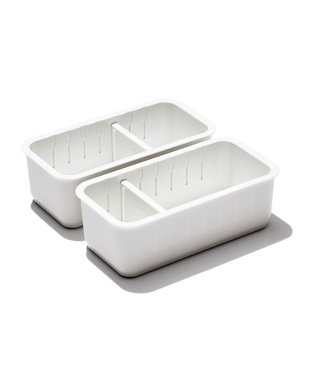 Oxo 3 x 6 inch Adjustable Drawer Bin Set of 2