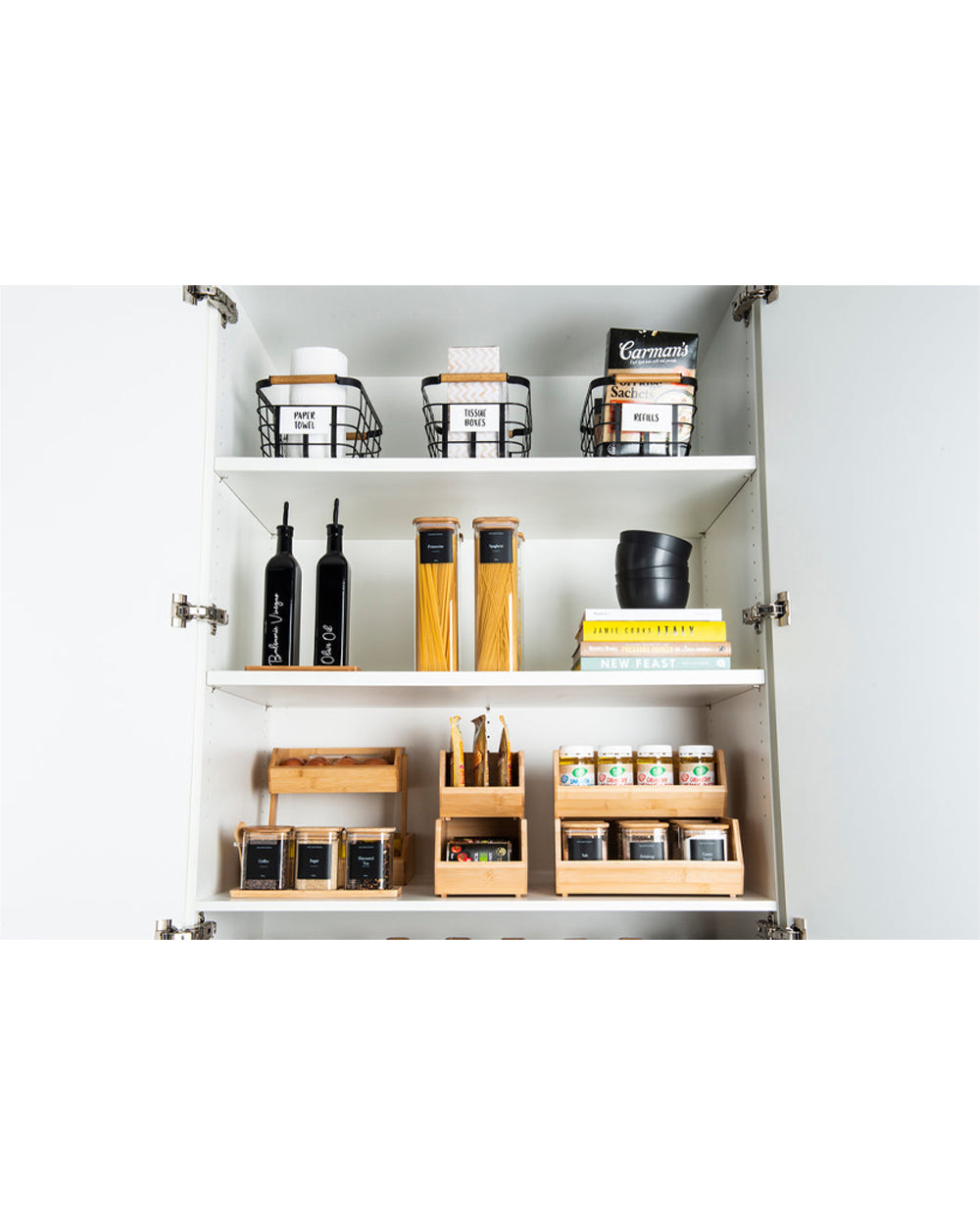 Little Storage Bamboo Stackable Organizer Large
