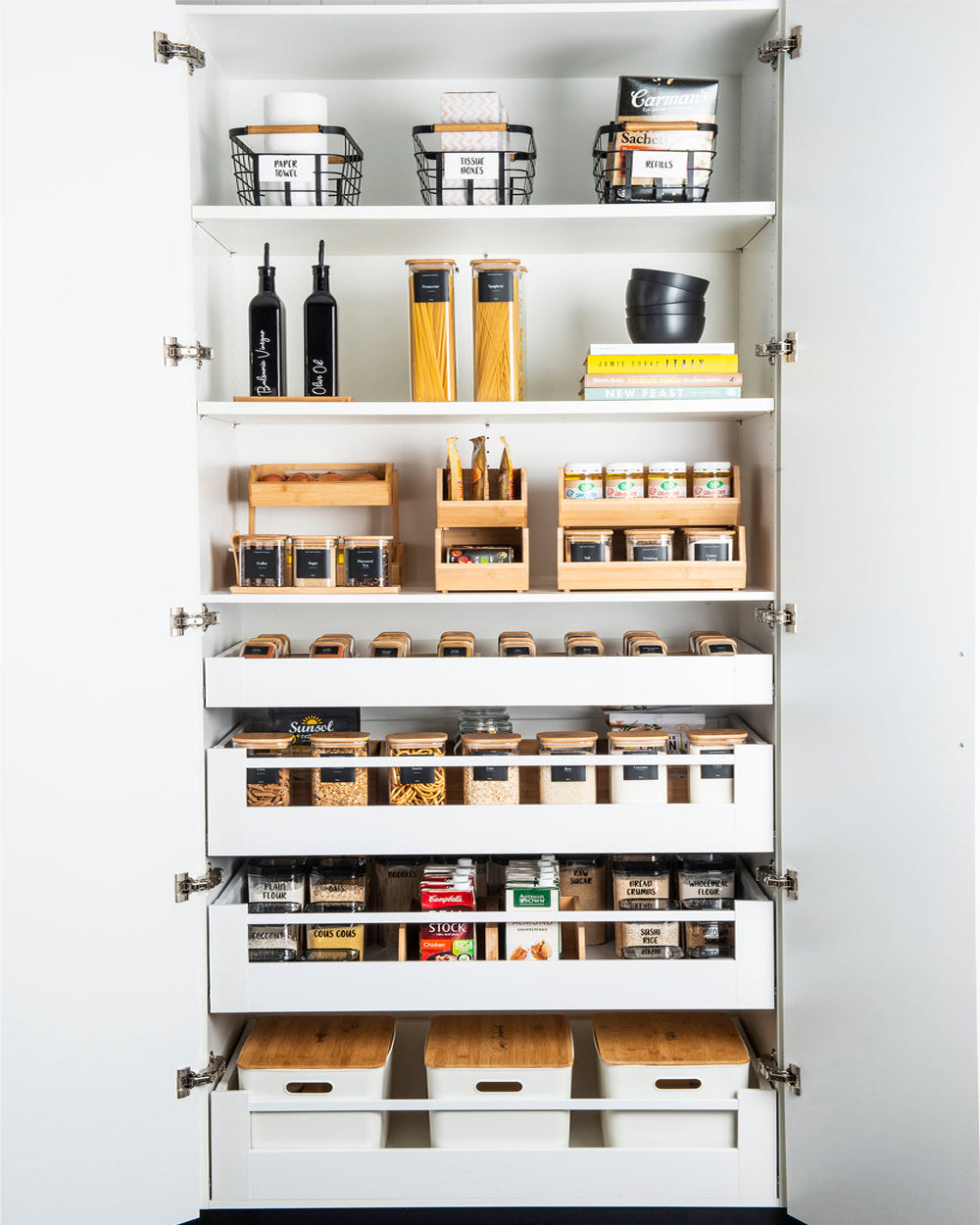 Little Storage Bamboo Stackable Organizer Large