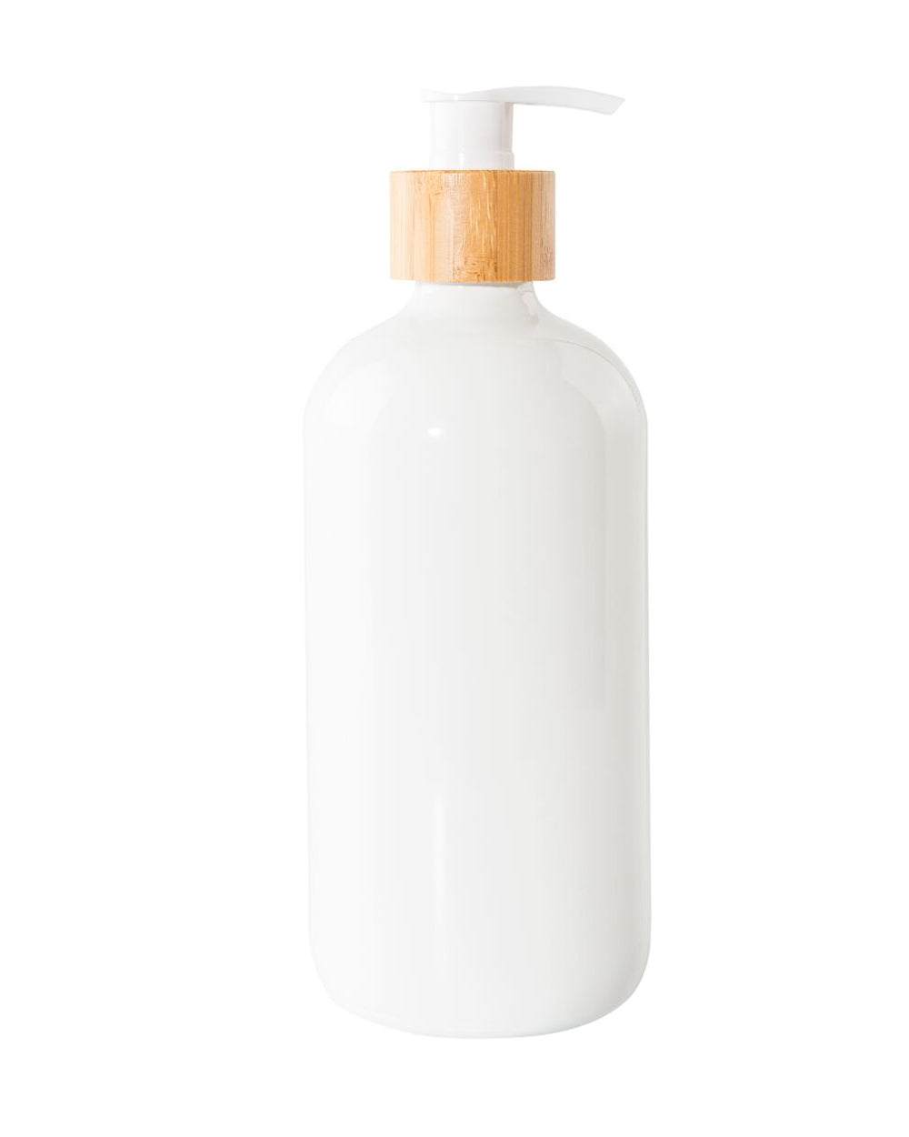 Little Storage 500ML Glass Round Pump Bottles White