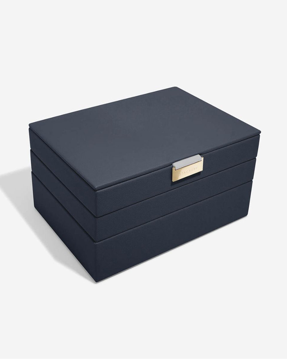 Stackers 3 Pieces Pebble Navy Classic Jwellery Box