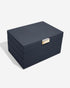 Stackers 3 Pieces Pebble Navy Classic Jwellery Box