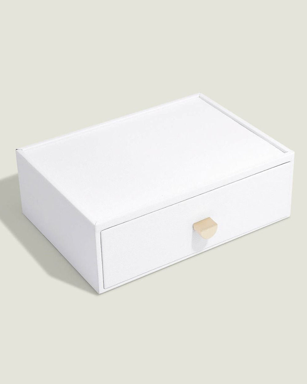 Stackers Classic Deep 3 Drawer Pebble White 18 x 25 x 8.2 cm