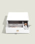Stackers Classic Deep 3 Drawer Pebble White 18 x 25 x 8.2 cm
