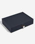Stackers Classic Necklace Drawer Pebble Navy 18 x 25 x 5.6 cm