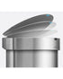 Simplehuman Stainless Steel Semi Round Sensor Bin with Liner Pocket 45 Liter