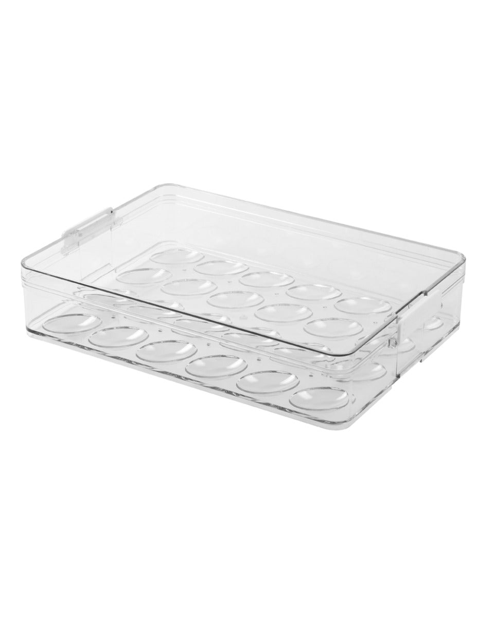 Homesmiths Stackable Egg Holder with Lid 32.7 x 22.2 x 6.5 cm