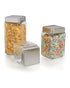 Anchor Hocking 2 Quart Stackable Jar with Brushed Aluminum Lid