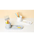 Litem Holder Tray Organizer White 28.7 x 10.5 x 9.6 cm