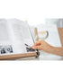 Litem Wooden Book Stand Large Dark Grey 40.7 x 28 x 4.2 cm