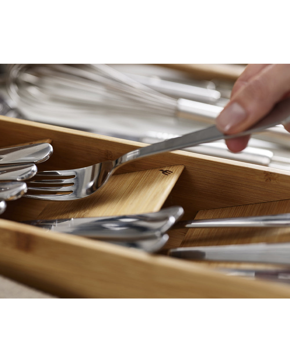 Joseph Joseph Drawerstore Bamboo Compact Cutlery Organizer