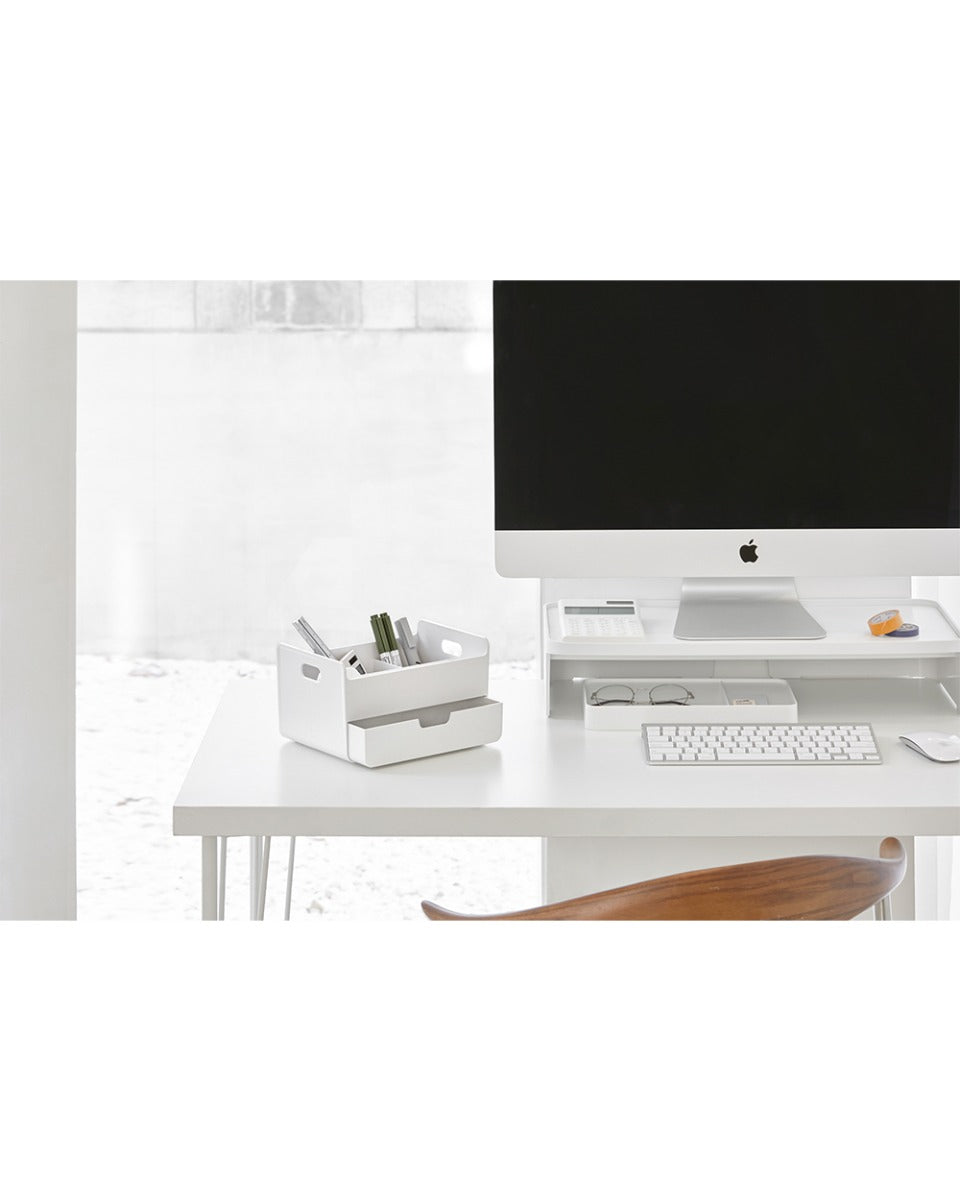 Litem Desk Organizer White 21.9 x 14.7 x 12.3 cm