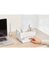Litem Desk Organizer White 21.9 x 14.7 x 12.3 cm