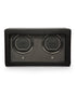 Cub Double Watch Winder with Cover Black