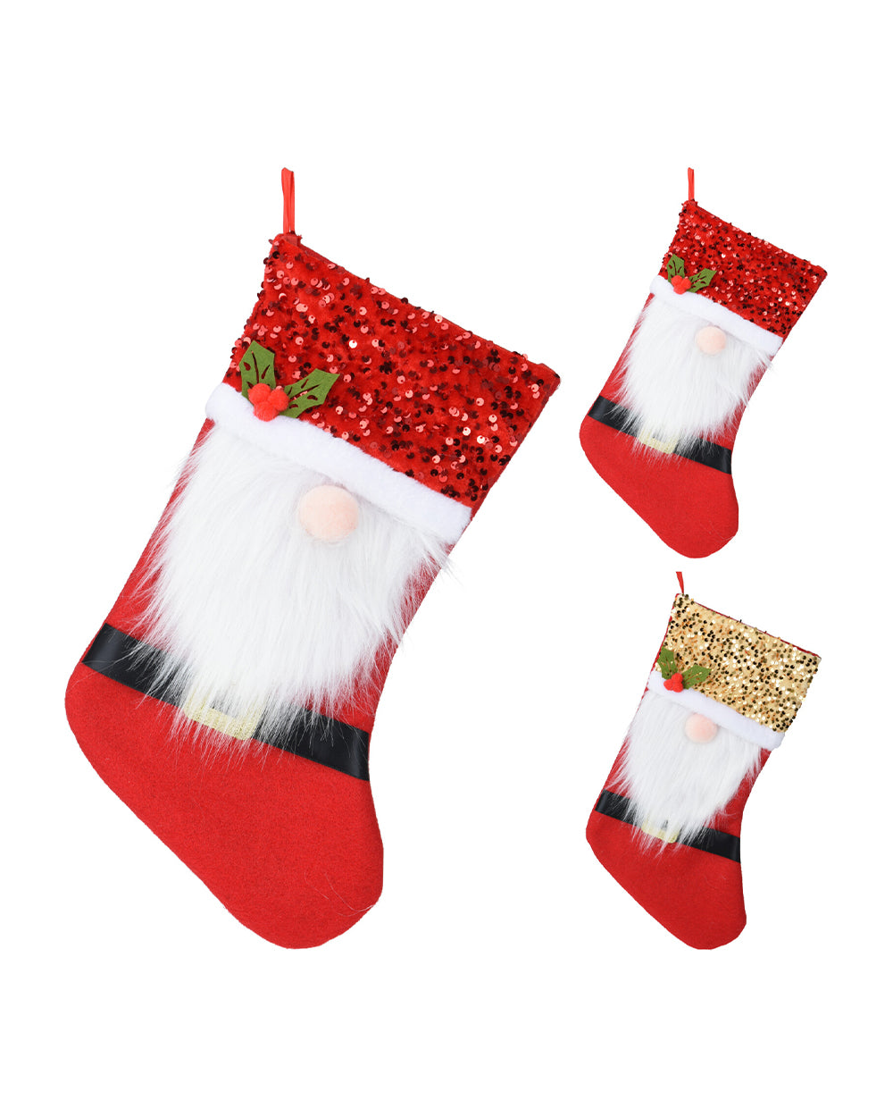 Homesmiths Christmas Stocking With Gnome Assorted 1 Piece