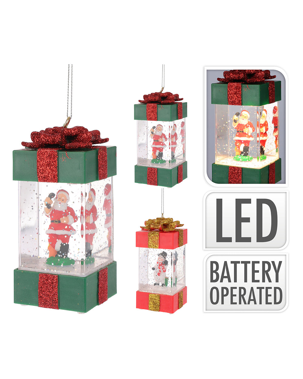 Homesmiths Christmas Gift Box Xmas Figure 11Cm Assorted 1 Piece