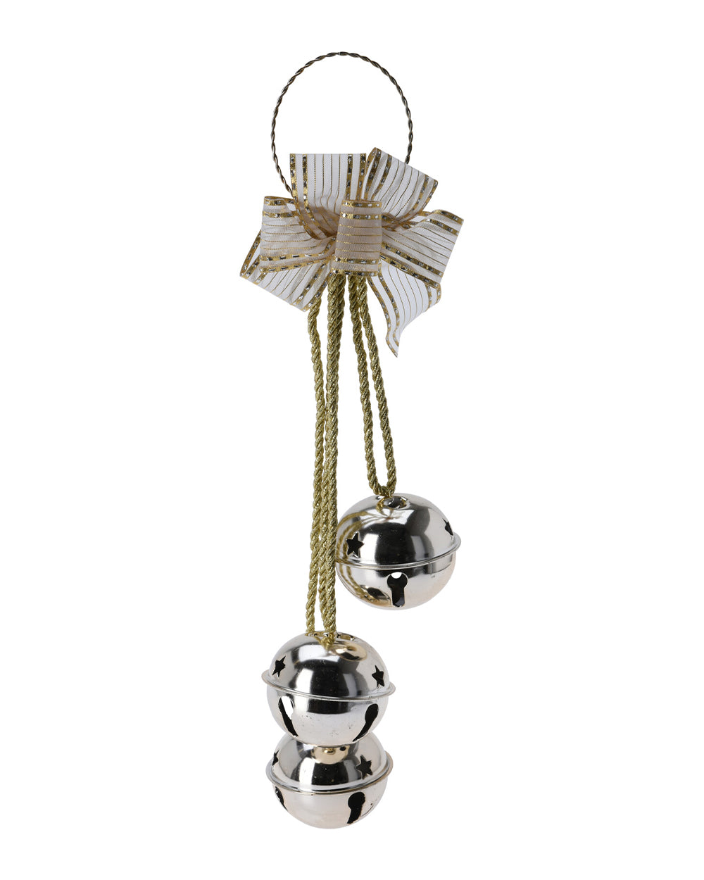 Homesmiths Christmas Doorhanger Bells Gold