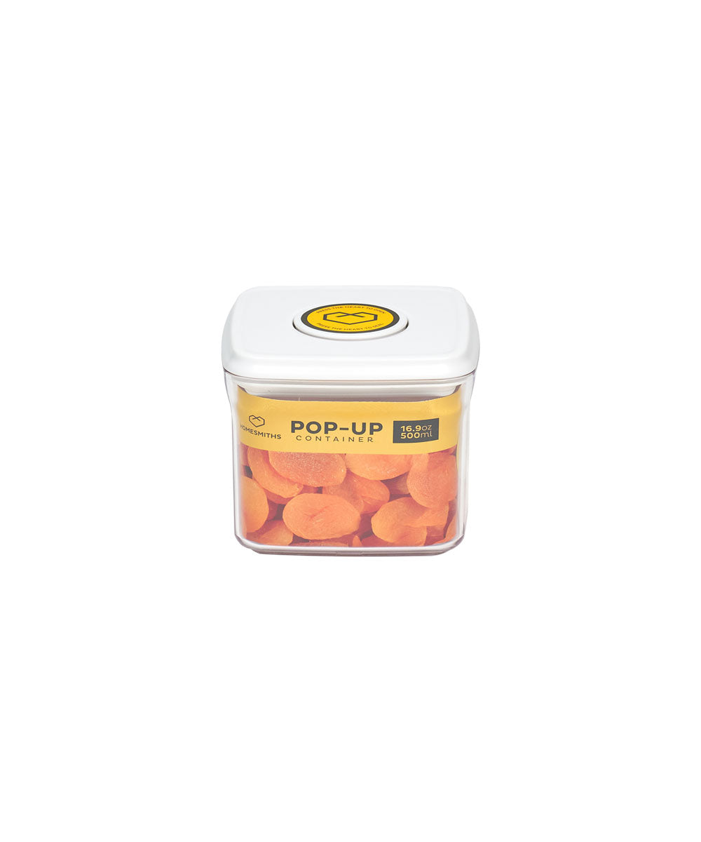 Homesmiths Airtight 500ML Square Food Popup Container