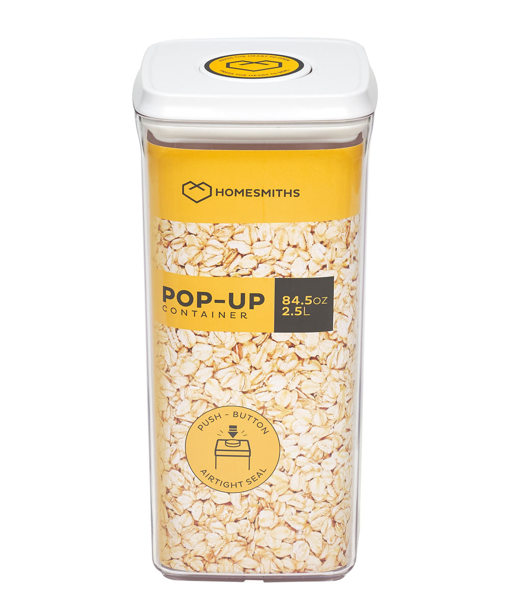Homesmiths Airtight 2.5 Liter Square Food Popup Container
