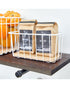 iDesign Wire and Paulownia Wood Pantry Bin 10 x 5 x 5 inch