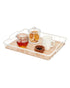 iDesign Wood & Paulownia Wood Serving Tray 14.5 x 17.5 x 3.2 inch