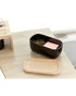 iDesign Eco Office Ceramic Bin with Lid Black