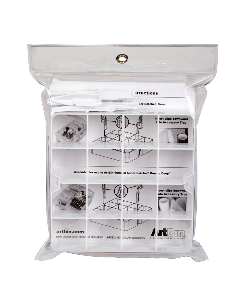 ArtBin Super Satchel Accessory Tray White Plastic