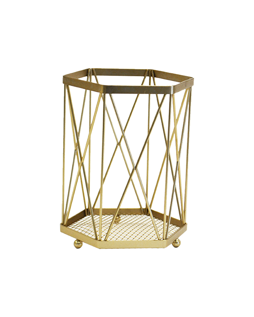 AG Hexagonal Premium Paper Towel Holder Gold 6.25 x 5.5 x 8 inch