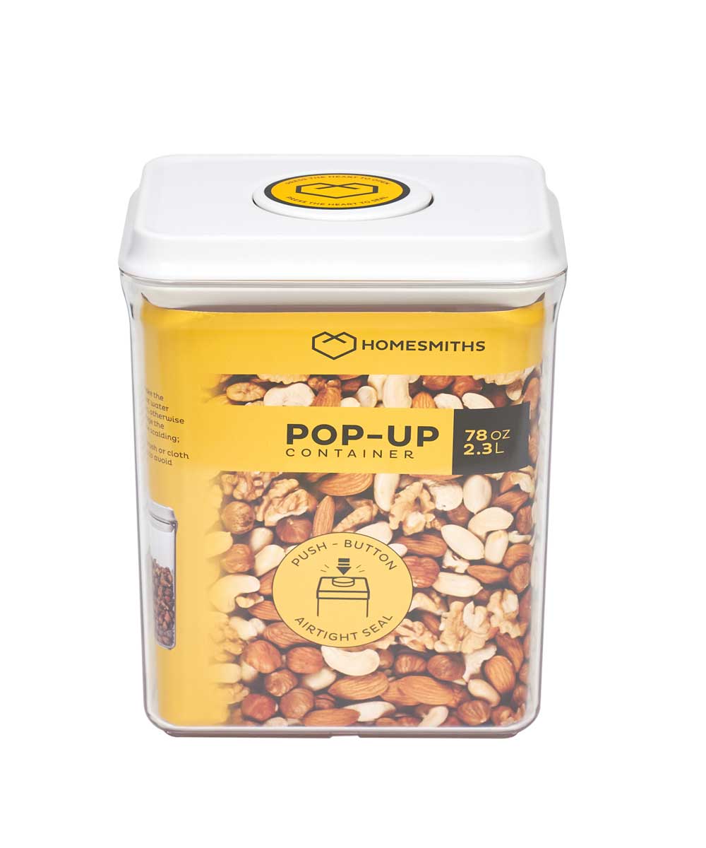 Homesmiths Airtight 2.3 Liter Rectangle Food Popup Container