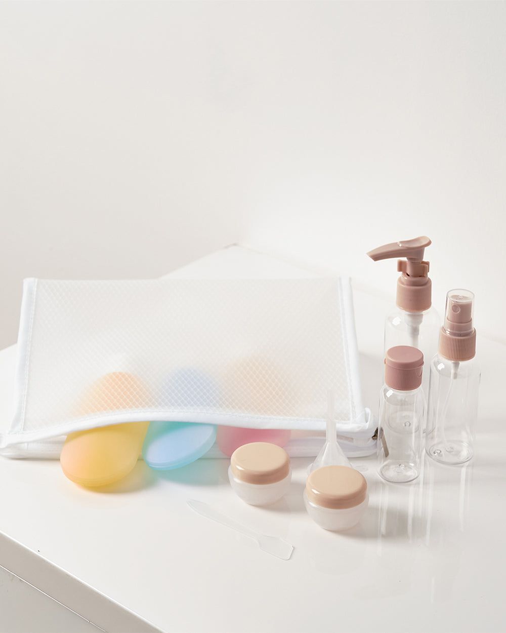 Homesmiths 8 Pieces Refillable Cosmetics Travel Bottle Set
