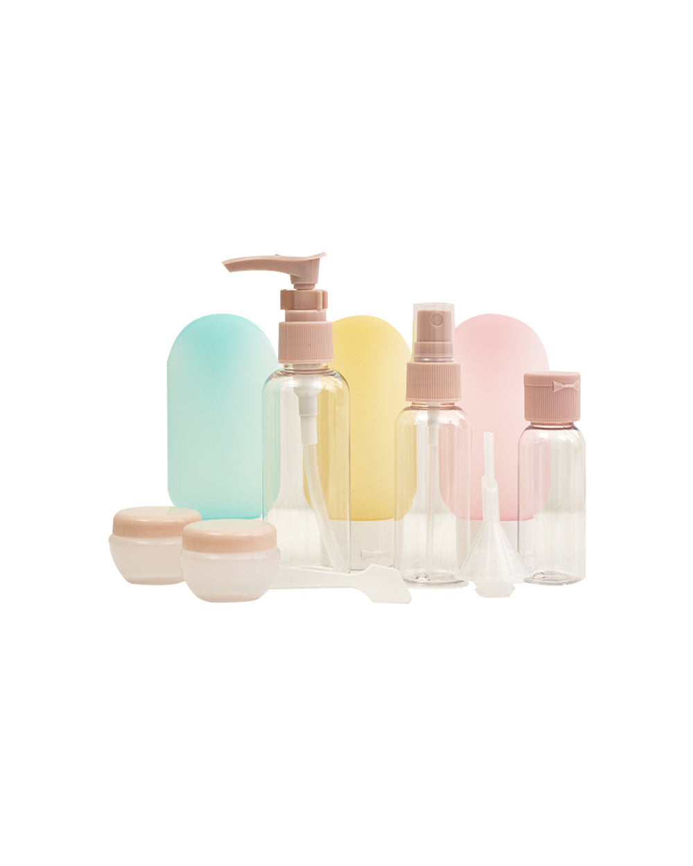 Homesmiths 8 Pieces Refillable Cosmetics Travel Bottle Set