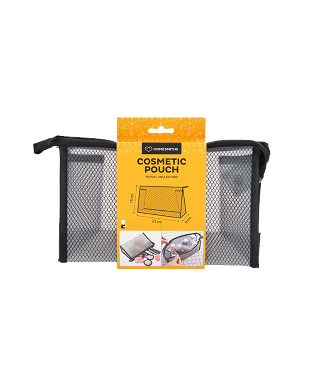 Homesmiths Travel Cosmetic Pouch Black