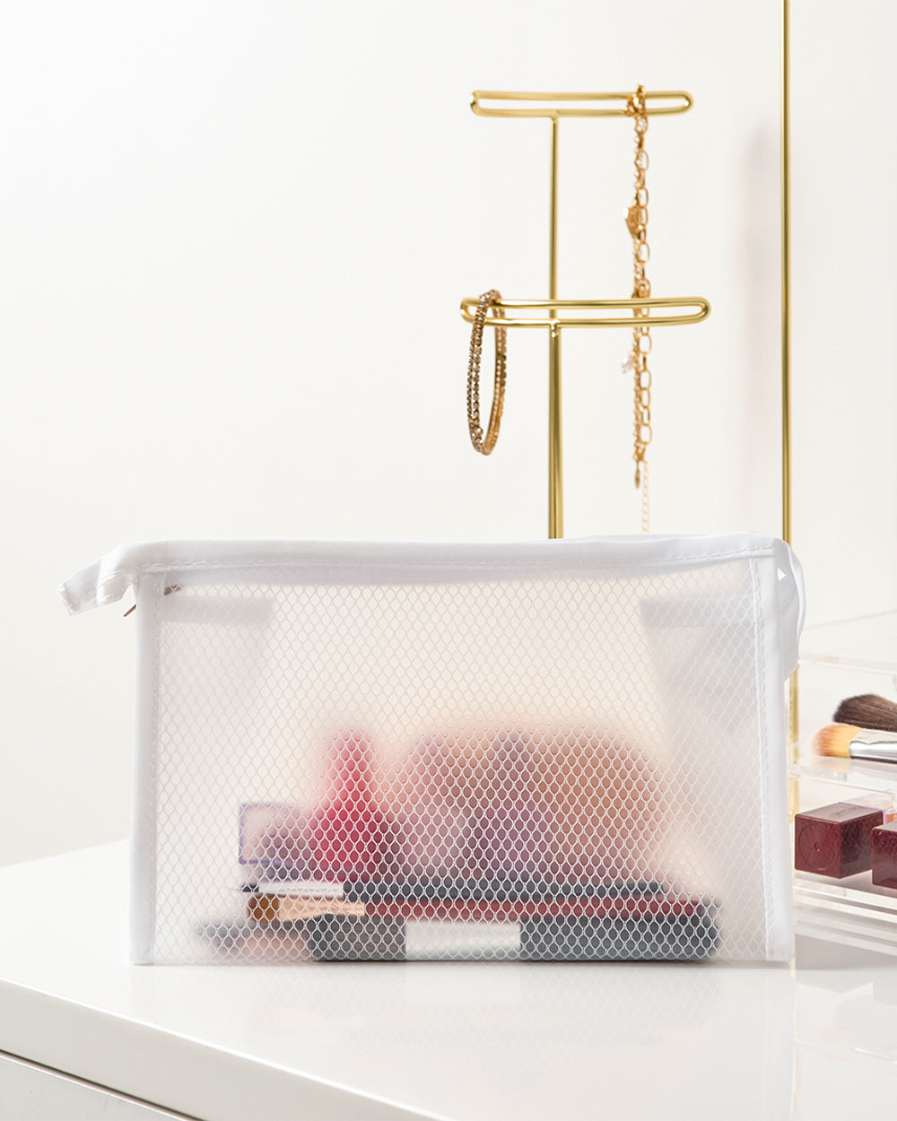 Homesmiths Travel Cosmetic Pouch White