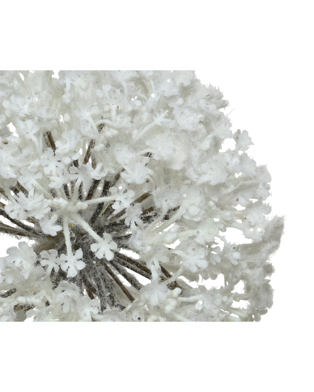 Homesmiths Christmas Allium On Stem Plastic White