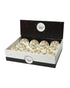 Homesmiths Christmas Bauble Foam Glitter Flower Lace Wool White 8Cm Assorted 1 Piece
