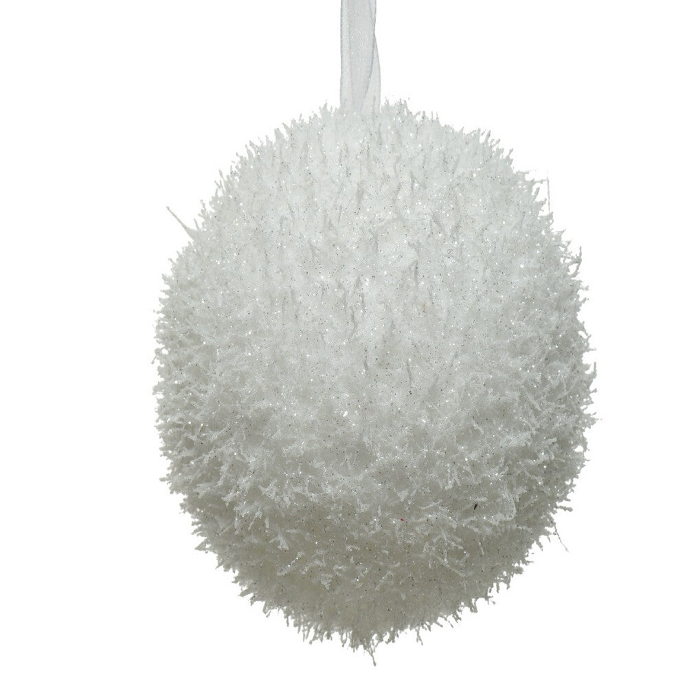 Kaemingk Christmas Bauble Foam Ice 10cm White