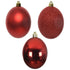 Kaemingk Christmas Bauble Shatterproof Red 8cm Set of 34