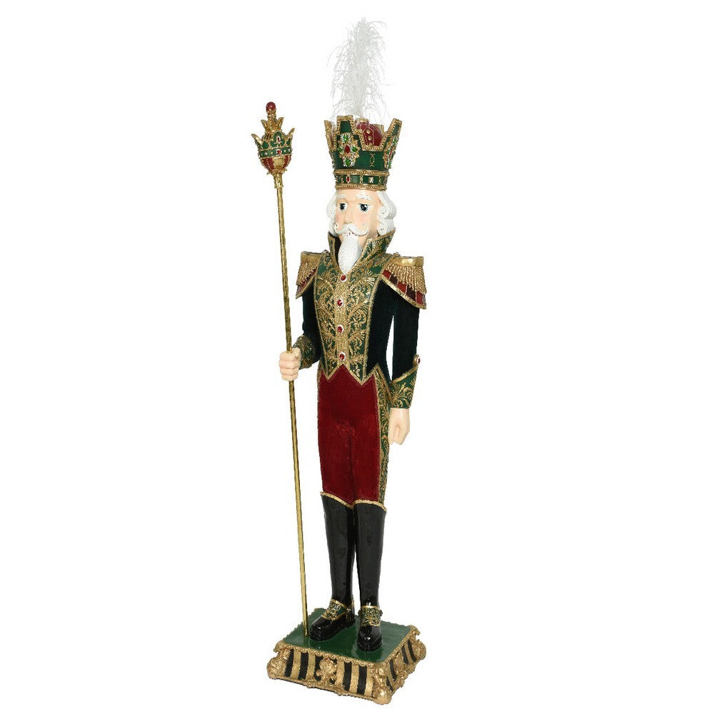 Kaemingk Christmas Nutcracker Polyresin Velvet 178cm Assorted 1 Piece