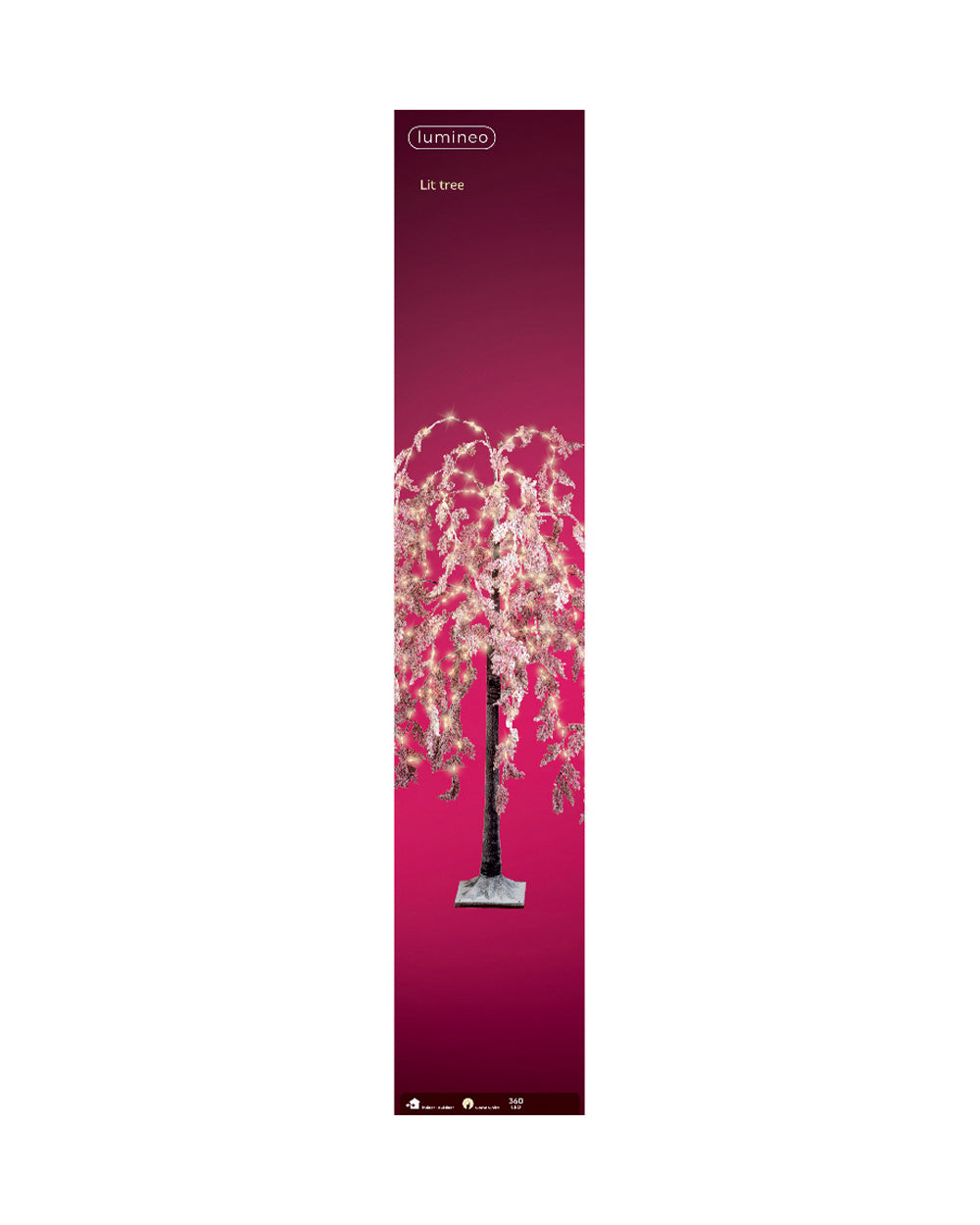 Homesmiths Micro Led Willow Tree 360 Bulbs Pink